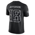MN.Vikings #18 Justin Jefferson Black 2026 Salute to Service Stitched Limited Football Jersey