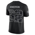 NE.Patriots #32 TreVeyon Henderson Black 2026 Salute to Service Stitched Limited Football Jersey