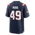NE.Patriots #49 Chad Muma Navy Team Game Football Jersey