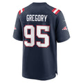 NE.Patriots #95 Eric Gregory Navy Team Game Football Jersey
