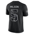 NY.Jets #5 Garrett Wilson Black 2026 Salute to Service Stitched Limited Football Jersey