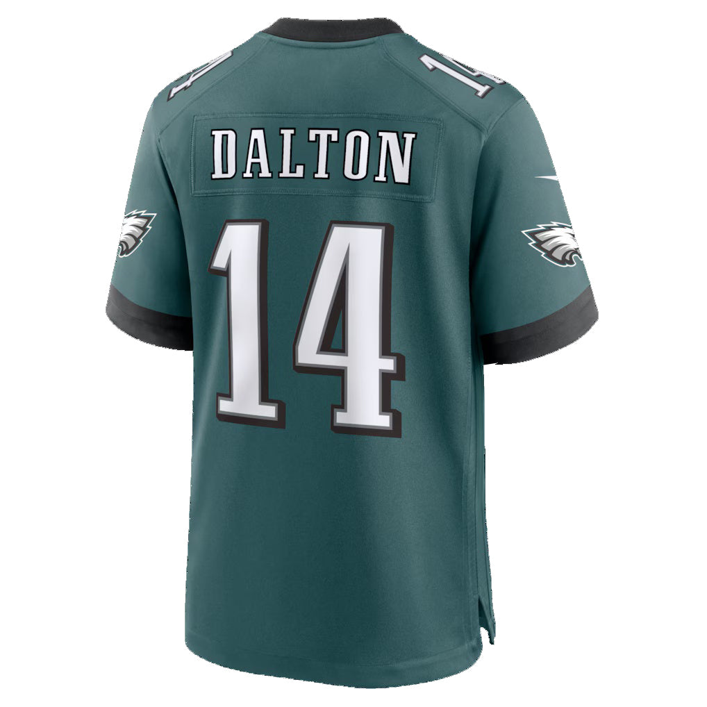 P.Eagles #14 Andy Dalton Midnight Green Team Game Football Jersey