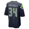 S.Seahawks #34 Shemar Jean-Charles College Navy Team Game Football Jersey
