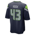 S.Seahawks #43 Maxen Hook College Navy Team Game Football Jersey
