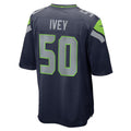 S.Seahawks #50 Jared Ivey College Navy Team Game Football Jersey