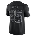 SF.49ers #85 George Kittle Black 2026 Salute to Service Stitched Limited Football Jersey