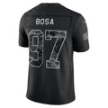 SF.49ers #97 Nick Bosa Black 2026 Salute to Service Stitched Limited Football Jersey