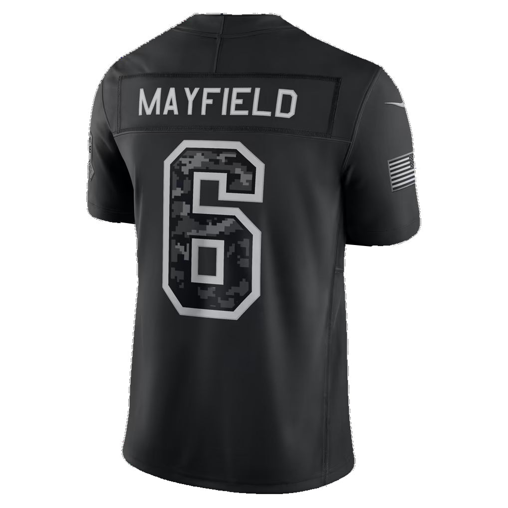 TB.Buccaneers #6 Baker Mayfield Black 2026 Salute to Service Stitched Limited Football Jersey